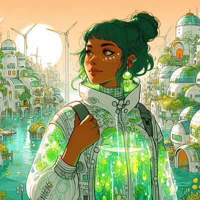 Arte Solarpunk: Ciudades Vivas